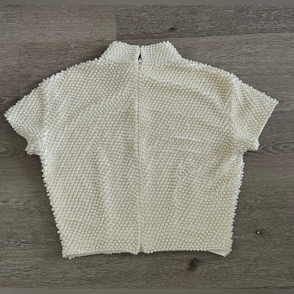 Vie by Victoria Royal Pearl vintage Crop 
| 1980 | Size 8 - Picture 4 of 7